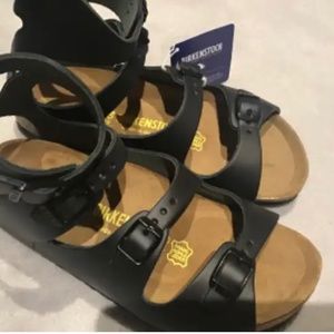 NEW Birkenstock Athen Gladiator black sandals US5/EU35